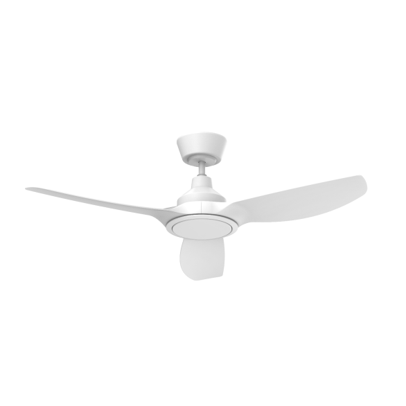 Mercator Lighting 48" Jota S DC Ceiling Fan With Tri-col LED Light-FC2118123WH