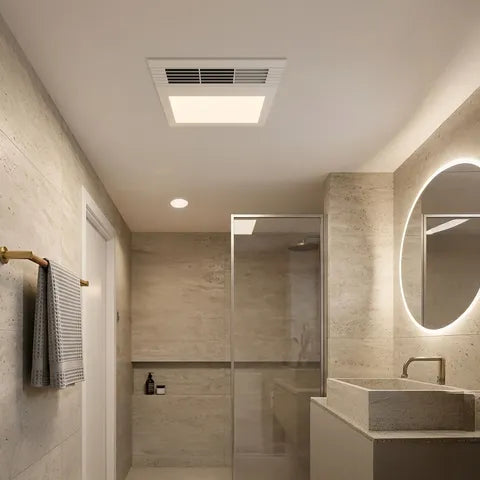 Vencha Extract Prime Mini EC 4in1 Bathroom Heater, Light and Exhaust - White