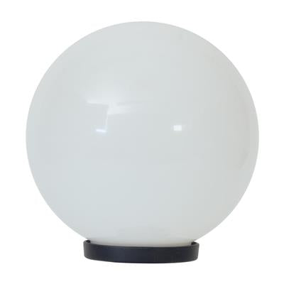 POLYSPHERE Sphere 240V Polycarbonate Garden Light - Black Base - E27