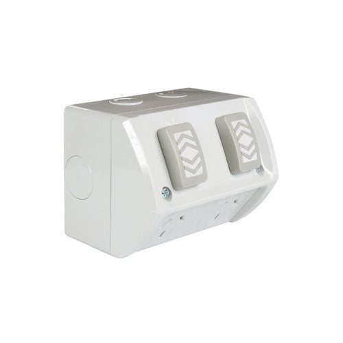 NLS 30758 | WEATHERPROOF DOUBLE GPO 10 AMP IP53 250V