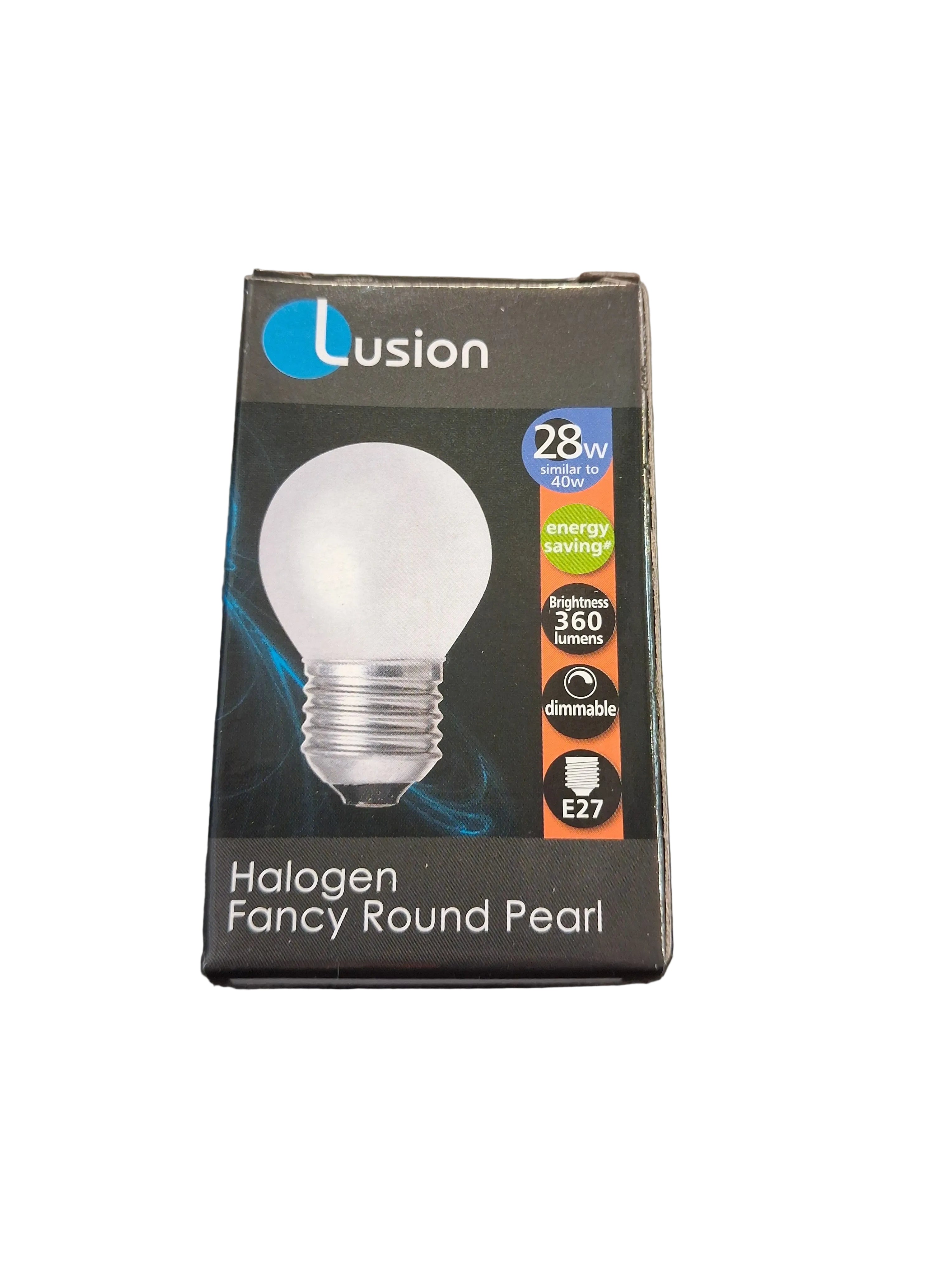 HALOGEN FANCY ROUND PEARL GLOBE 30207