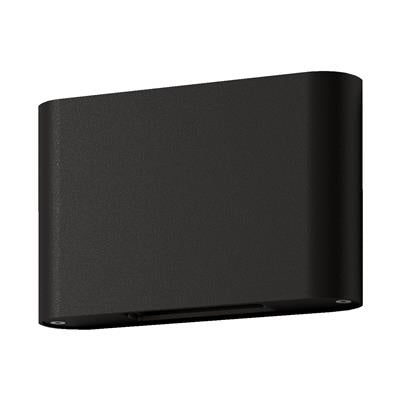 Domus Lighting: Sierra Round Two Way Exterior Wall Lights 3000K 5000K Black 12W 240V IP65